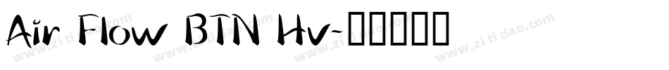 Air Flow BTN Hv字体转换